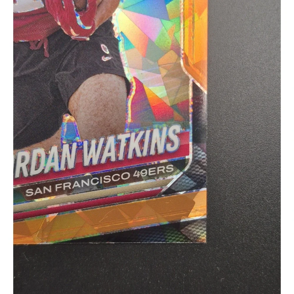 Jordan Watkins 2025 Panini Prizm‎ #389 Orange Ice Prizm (RC) 49ers